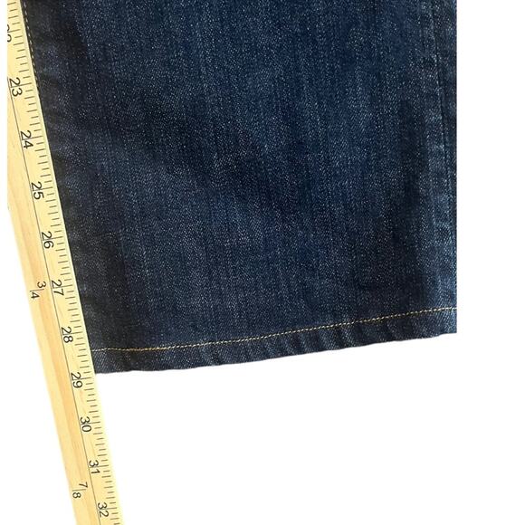 J. Crew Bootcut Denim Jeans Mens Size 33R Dark Wash Casual Basic Classic Simple - Picture 7 of 8